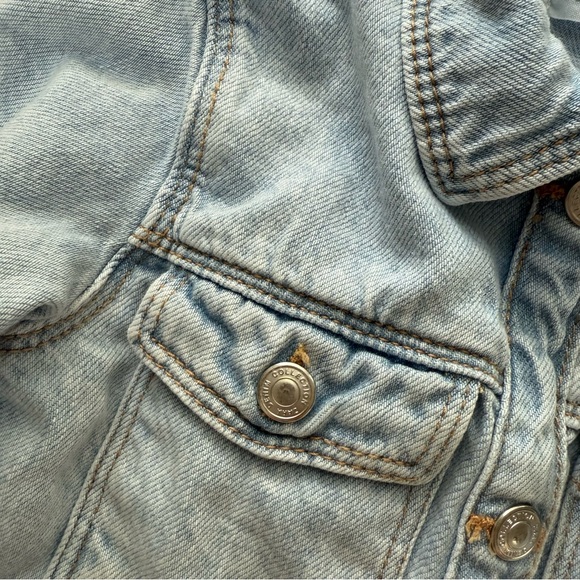 Zara Kids Girls Blue Denim Dress - Picture 3 of 5